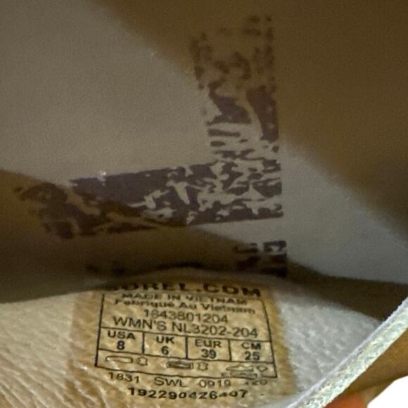 Sorel Ella II Cross Strap Gladiator Sandal Minimalist Basic Taupe Gold Size 8 - Picture 5 of 7